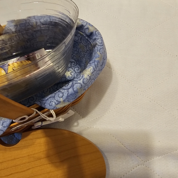 Longaberger Century Celebration 2000 Cheers Basket with Liner Blue Stars & Plast - Picture 5 of 8